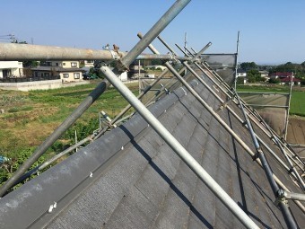 洗浄し終わった屋根