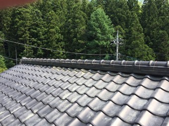 施工後の棟瓦