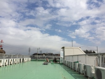 マンションの屋上