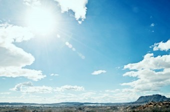 太陽が照り付けるスペイン
