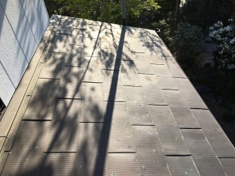 銅板屋根材を使った屋根