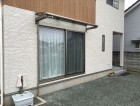 テラス屋根が付いた施工後